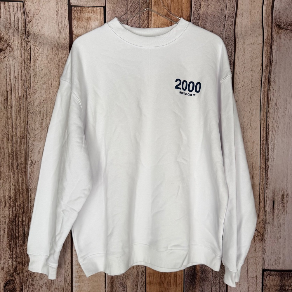 LINE Change Sweatshirt Columbus OH 2000 Blue Jackets Hockey NHL Fan Gear XL NWT‎